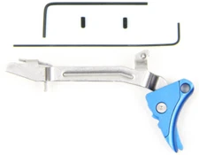 Lone Wolf Ultimate Adjustable Trigger - Blue w/ 9/40 Trigger Bar for Glock