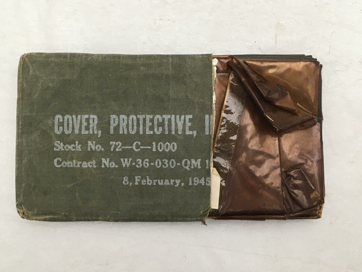 Vintage U.S. Army WWII Protective Cover Stock No 72-C-1000