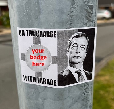 50x “On The Charge With Farage” Custom Football Ultra Stickers ENG🏴 ...