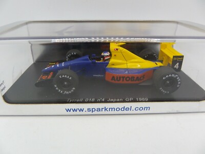 Tyrrell Ford 018 Jean Alesi #4 Japan GP 1989 S1880 Spark 1/43 F1