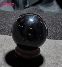 Sfera Di Ossidiana Nera 30 Mm - Pietra Naturale Per Feng Shui E Decorazione - Foto 10