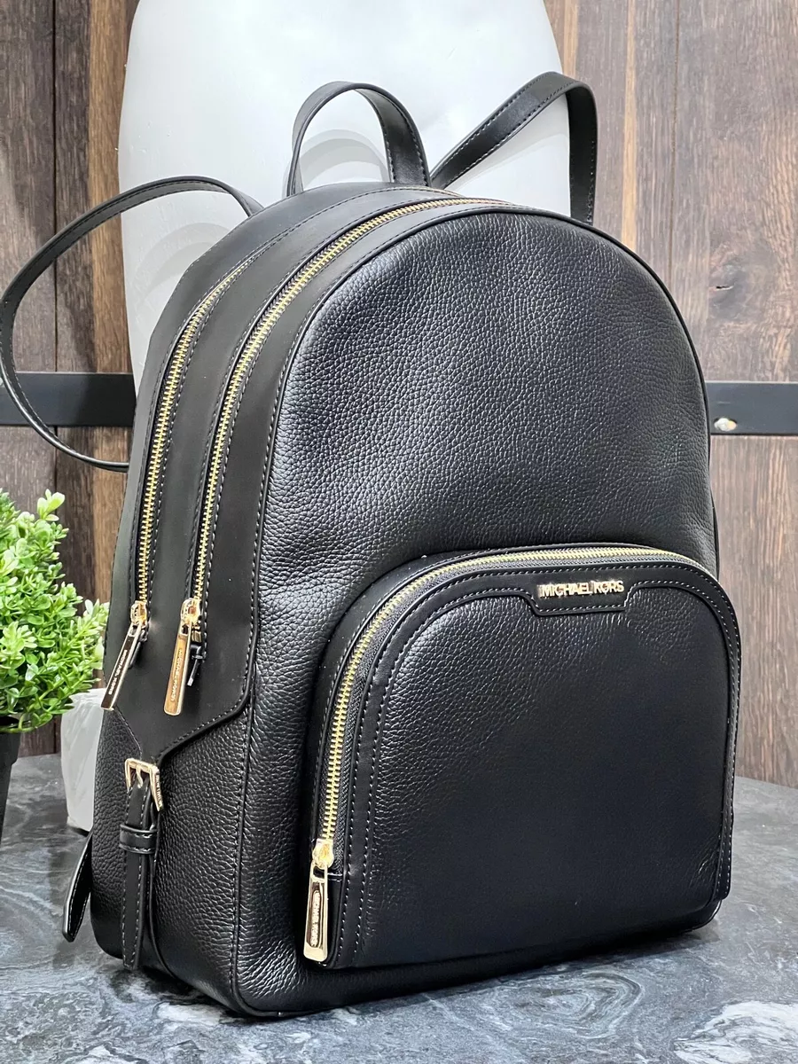 Michael Kors Black Leather Backpack