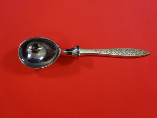 Spanish Lace by Wallace Sterling Silver Ice Cream Scoop HHWS Custom Made 7"