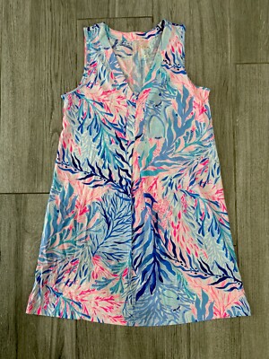 Lilly Pulitzer Amina Dress, Kaleidoscope Coral, Small, NWT