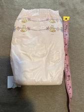 1987 Girls Luvs Deluxe VTG Plastic Diaper Muppets Big Bird Sesame Street Pink