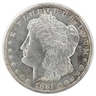 1881-S Morgan Silver Dollar $1 BU Uncirculated San Francisco 90% Silver