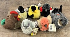 Wild Republic Lot of 7 Audubon Plush Birds Stuffed Animals. NO SOUND