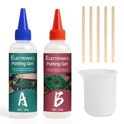 1DFAUL conformal Coating Kit, 2 x 100ml Potting Compound for 100+100g