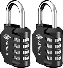 4-Digit Combination Padlock | Heavy-Duty Keyless Lock with 10,000 Code Options