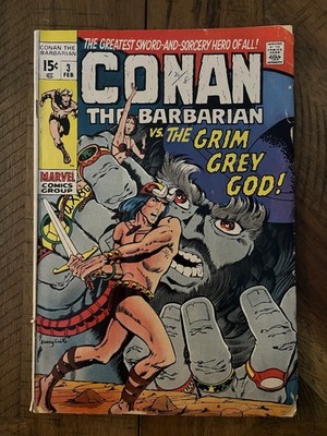Conan the Barbarian #3 (Marvel Comics February 1971)