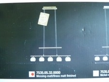 LED Pendelleuchte WOFI CARA 535, Farbe messing matt, 69cm, 5-flm