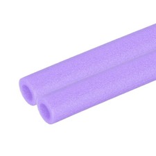 2Pcs 3/8"(10mm)IDx3.3FTx0.79" Pipe Insulation Foam Tube Pool Noodles Purple