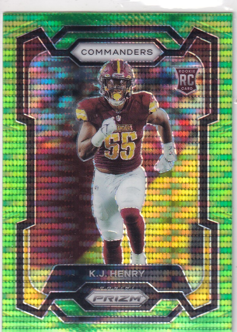 KJ Henry Panini Prizm #400 Green Wave