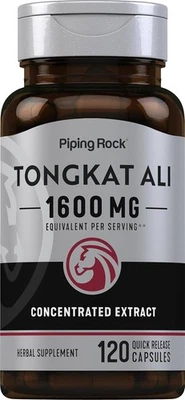 PIPING ROCK Longjack Tongka 1600mg 120 caps Energia, Duracion, Testosterona, envio 24 gratis