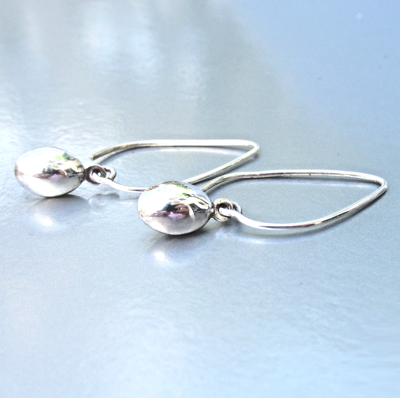 Signed SILPADA Small Oval Drop Threader Sterling … - image 2