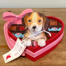 New! Bella Lux Puppy in Valentine Heart Shaped Candy Box VALENTINE'S DAY 2026