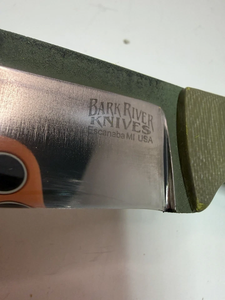 Cuchillos Bark River 154CM Limited Run #53/250 verde Micarta con funda Kydex - Como nuevos Foto 2 de 4