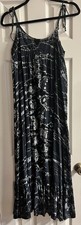 Maxi abito a strati Young Fabulous & Broke nero tie-dye taglia M
