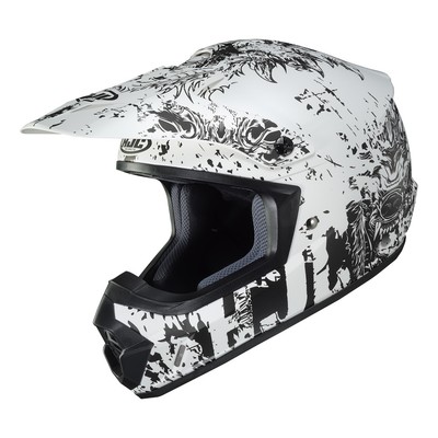 Hjc CS-MX II Creeper Helmet (X-Small, Semi-Flat White (MC-10SF))