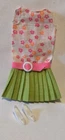 Vintage Francie Clothes Pak Slightly Summery Dress w/white cut-out shoes