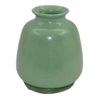 Haeger 1920s Vintage Arts and Crafts Pottery Frosted Matte Green Ceramic Vase