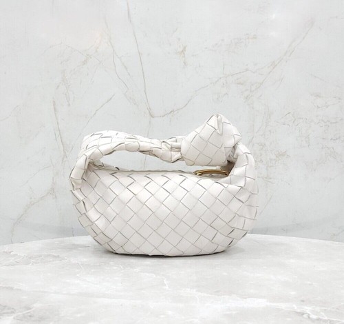 Bottega Veneta Mini Leather Jodie Bag White 154781361