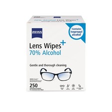 ZEISS Pre-Moistened Lens Cleaning Wipes with 70 250 Count Pack of 1 , White