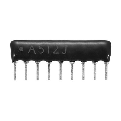 20Pack 5.1K Ohm Resistor Network Array, 1/8W 9P 2.54mm Bussed Type 5% Tolerance