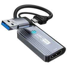 Video Capture Card, 4K HDMI to USB/USB C 3.0 Capture Card, 1080P 60FPS Video ...