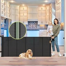 NEW 80" Reinforced Retractable Baby Pet Gate 33" Tall