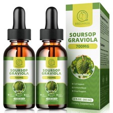 Powerful Soursop Graviola Liquid Drops-Immune Support amp; Regeneration