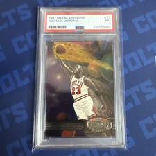 1997 Metal Universe Michael Jordan PSA 7 Chicago Bulls GOAT