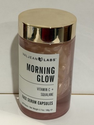 VALJEAN LABS - Morning Glow Face Serum Capsules - Vitamin C + Squalane - 2.7 oz