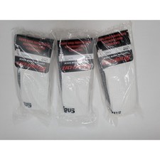 Snap-on 3 Pack Men White Cotton Crew Socks Large Shoe Size 7-12 Made in USA
