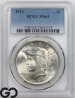 1923 Peace Dollar PCGS MS 63 ** Very Nice Silver $!