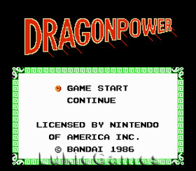 Dragon Power - Fun NES Nintendo Game