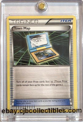 Pokémon TOWN MAP Trainer 136/149 Boundaries Crossed - Light Play  