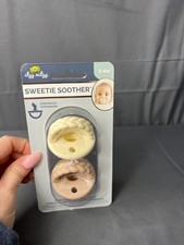 2 Pk. itzy ritzy 0-6 months Sweetie Soother Symmetrical Silicone Baby Pacifiers