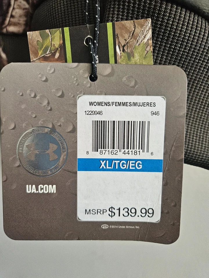 UA Storm Under Armour Realtree Women's Camo Jacket Size XL FLEECE LINED STORM1 - Image 3 of 4