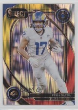 2024 Panini Select Club Level Red & Yellow Shock Prizm Puka Nacua #287 1o8x