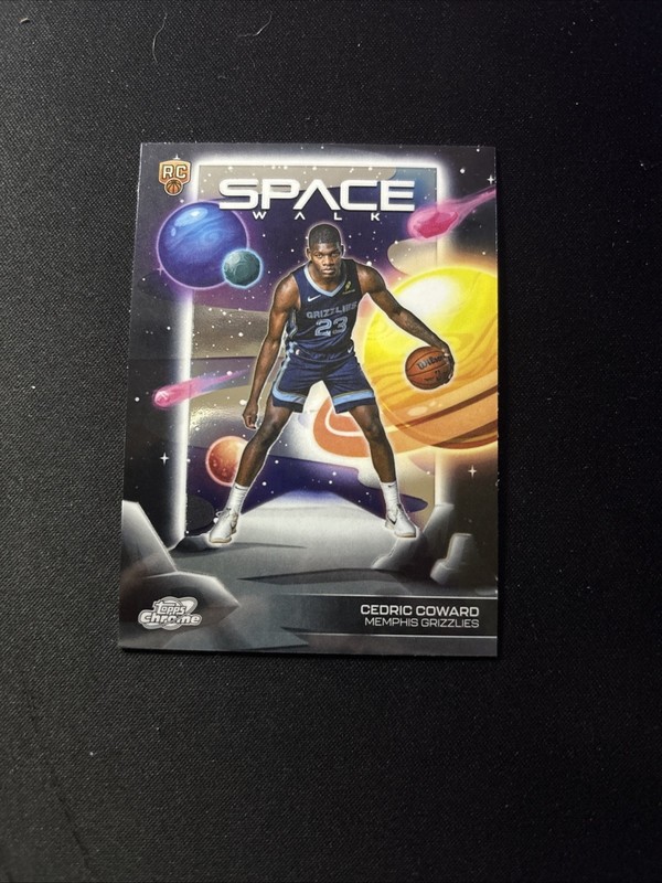 2025-26 Topps Chrome Cosmic Space Walk Cedric Coward RC  Grizzlies