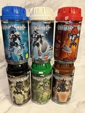 Bionicle Toa Nuva 8566-8568 & 8570-8572 Canisters & Manuals *Missing 1 Propeller