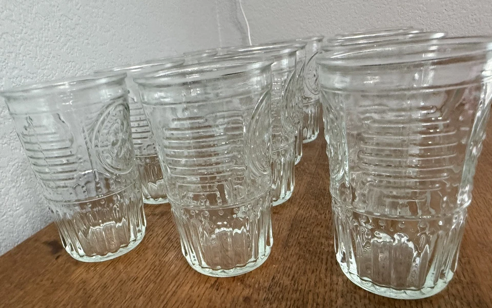 Juego de 12 vasos de agua transparentes Bormioli Rocco románticos italianos de 10,25 onzas Foto 2 de 4