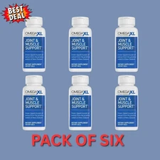 6 Pack Omega XL 300 Capsules - Green Lipped Mussel - 3 Joint Relief Supplement