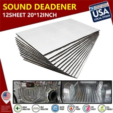 7MM HOOD / DOOR Aluminium & Foam Sound Deadener Car Heat Shield Deadening Mat