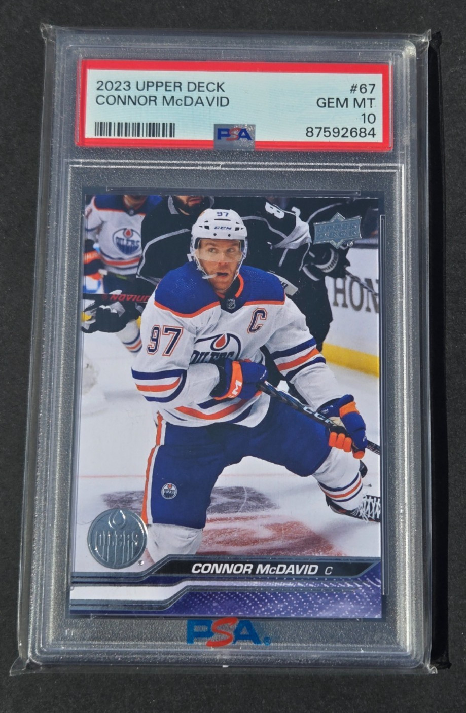 2023 Upper Deck UD #67 Connor McDavid PSA 10 GEM MT