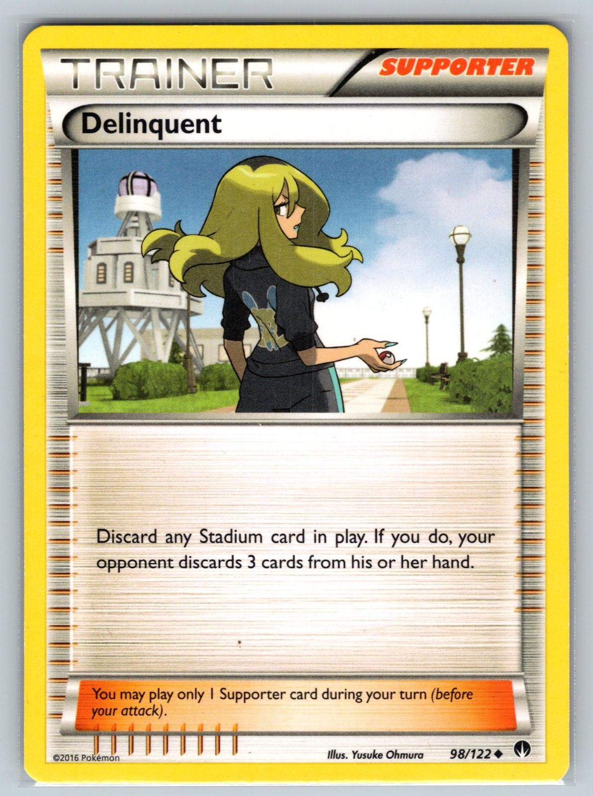 Delinquent 98/122 Uncommon BREAKpoint Pokemon Lightly Played