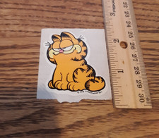 Vintage Sticker GARFIELD Sitting Smiling 1970s 1978 UNUSED
