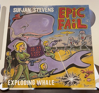Sufjan Stevens Exploding Whale + Fourth of July PPD Remix Limited 7'' UNPLAYED!