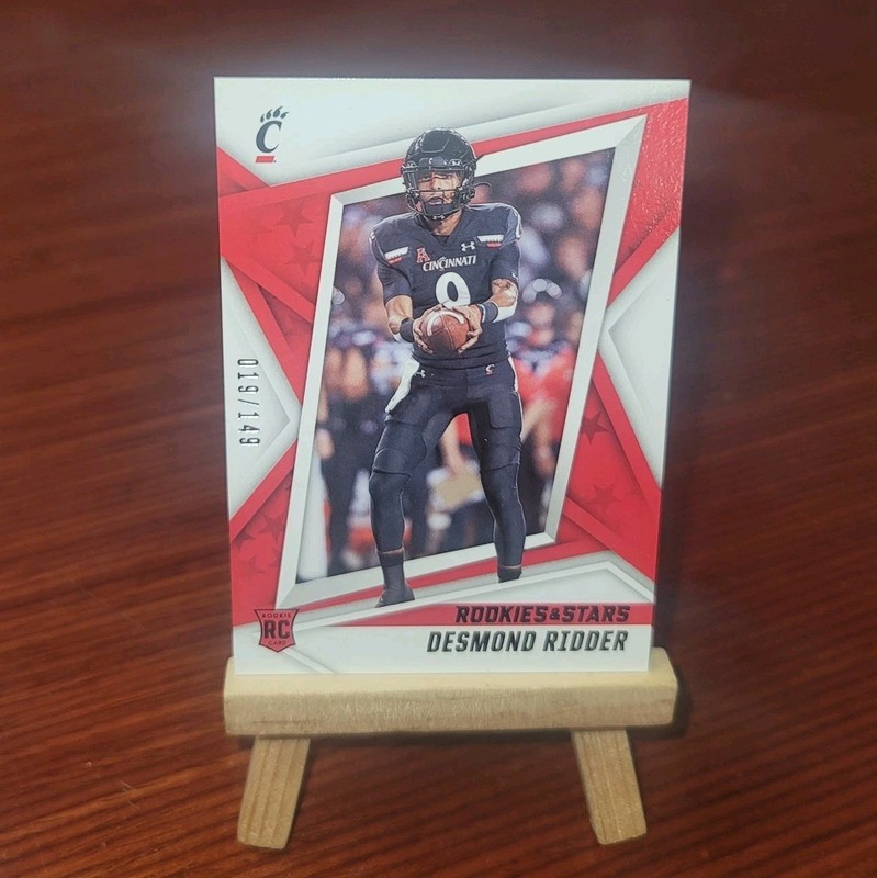 2022 Panini Rookies Stars #7 Desmond Ridder Legacy Rookies Red /149